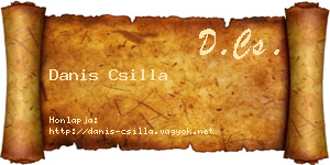 Danis Csilla névjegykártya